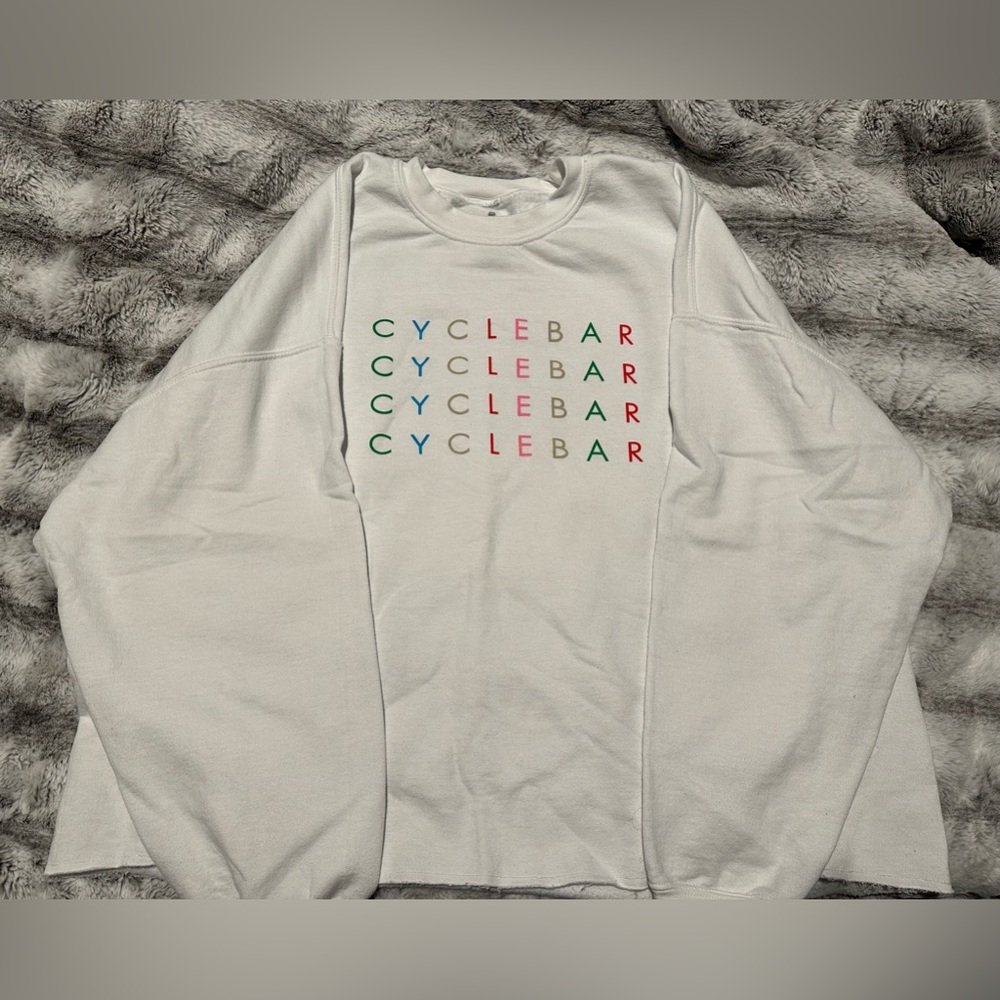 Cyclebar oversized slight crop sweatshirt